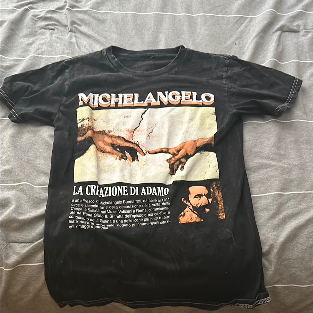 Michelangelo Graphic T-Shirt - Black